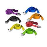 Trendy Yoga Gurt Anthrazit 190x4x0,1cm Fitness Stretch Gürtel Gymnastik Pilates