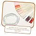 LOORGVEL 3Bags Nail Extension Fibers for Nail Art Supplies User Friendly Tools for Salon DIY Durable Resilient for Natural Look