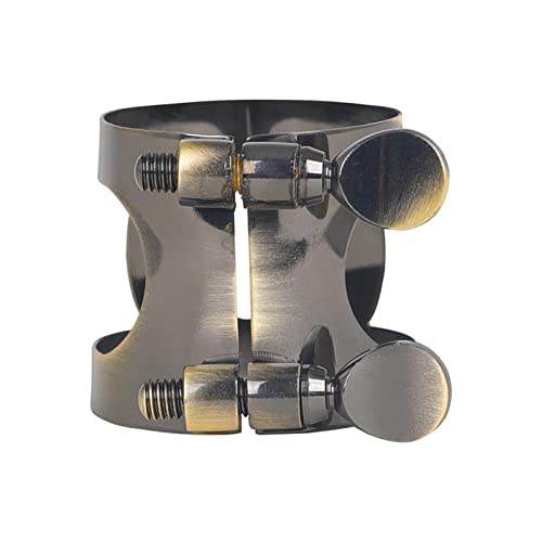 Ligature de saxophone en laiton avec vis de serrage pour bec alto et ténor
