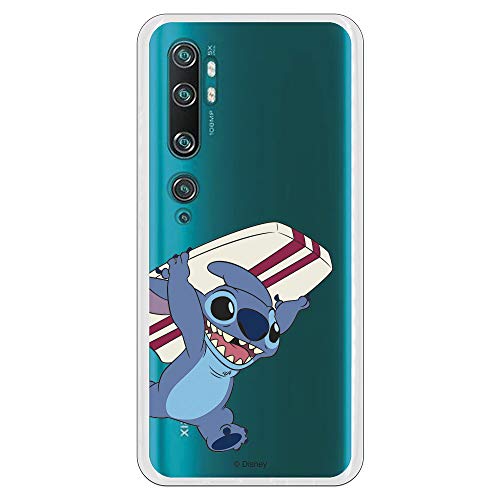 Funda para Xiaomi Mi Note 10-10 Pro Oficial de Lilo & Stitch Stitch Transparente para Proteger tu móvil. Carcasa para Xiaomi de Silicona...