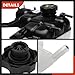 A-Premium Engine Coolant Overflow Recovery Reservoir Tank [with Cap & Hose] Compatible with Dodge Durango 2016-2021 3.6L & Jeep WK2 Series Grand Cherokee 2016-2021 3.0L 3.6L