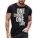 T-Shirt Männer Regular Herren T-Shirt mit Frontprint T-Druck-Bluse mit runden Ärmeln, männlich, kurz, Sommer, T-Shirt, lässiger Hals, 3D-Hemd, Herren-T-Shirts Uhr Wasserfest