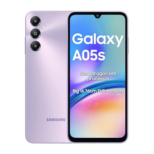 Samsung Galaxy A05s (4GB, 128GB Storage) | 50 MP Main Camera | Snapdragon 680 | 5000 mAh Battery (Violet) Samsung Galaxy A05s (4GB, 128GB Storage) | 50 MP Main Camera | Snapdragon 680 | 5000 mAh Battery (Violet)