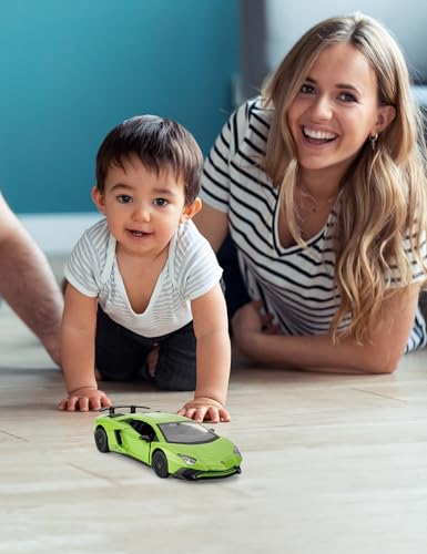 Modelo de Auto Lamborghini LP750-4 SV 1:36 Verde miniatura 7