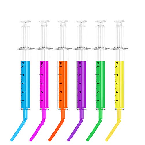 SunAngel Syringe Highlighter Pens with 6 Colors (12pc)