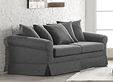 Casa Padrino Lounge Living Room 3 Seater Sofa Marbella Medium Grey - Hotel Furniture