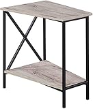 Convenience Concepts Tucson Wedge End Table, Sandstone / Black