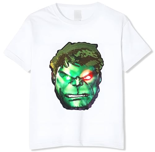 Ya en mundofriki.es: Camiseta Manga Corta niño Hulck con Luz Led 100% Algodon, Camiseta Niños Superheroes con Luces Led (FR/ES, Edad, 6 años, Regular, Blanco)