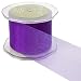 May Arts 3-Inch Wide Ribbon, Royal Purple Sheer