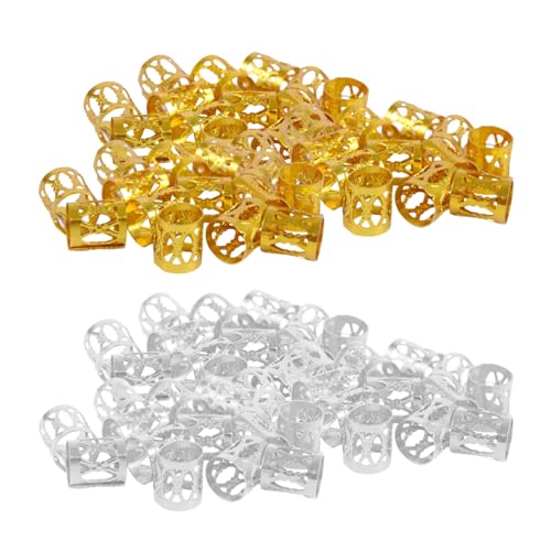 200 Piezas De Anillos Decorativos Trenzados, Accesorios Para El Cabello Diy, Accesorios Para El Cabello, Accesorios Metálicos Para El Cabello, Accesorios Para El Cabello Ajustables