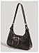 Verdusa Women's Hobo PU Leather Clutch Shoulder Bags Buckle Zipper Vintage Handbags Coffee Brown One-Size