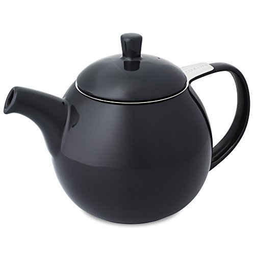 FORLIFE Curve 24-Ounce Teapot with Infuser, Black Graphite by FORLIFE