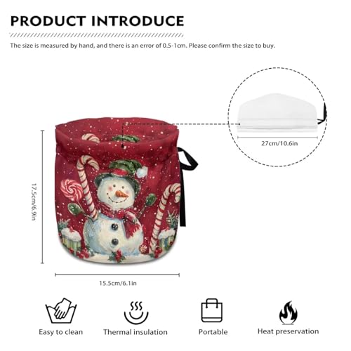 Image of Cute Snowman Tea Cozy Foldable Teapot Dust Cover Keep Warmer Teapot Protective Insulated Soft Cover Kitchen Home Decor Accessory Tea Pots Cozy Decorative Accessories