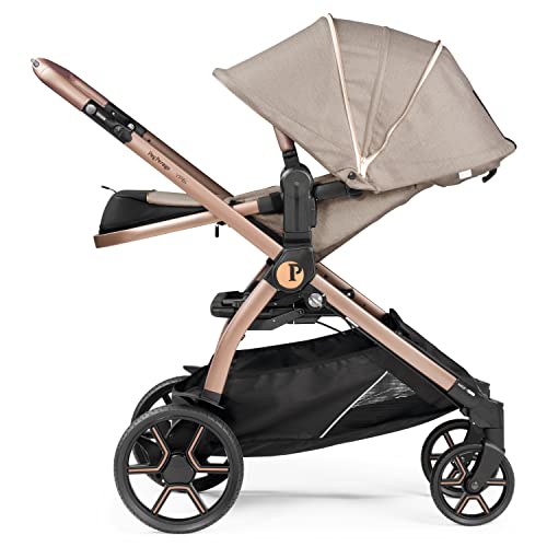 Ypsi – Compact Single To Double Stroller – Compatible With All Primo Viaggio Infant Car Seats & Ypsi Bassinets - Made In Italy - Mon Amour (Beige, Pink, & Rose Gold) #TOP1