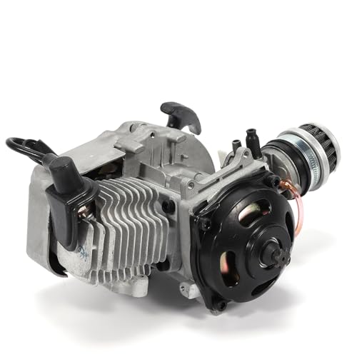 GOSHET 49cc 2 Stroke Engine Motor,Pull Start Mini Moto Engine Motor Kit for 47cc/49ccPocket bike, mini dirt bike,mini ATV and scooters,USA Stock