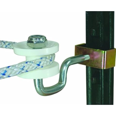Field Guardian T-Post Polyrope Corner Insulator, White Cover