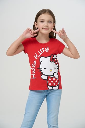 Image of Hello Kitty Sanrio Girls 3 Pack Short Sleeve T-Shirt for Little and Big Kids