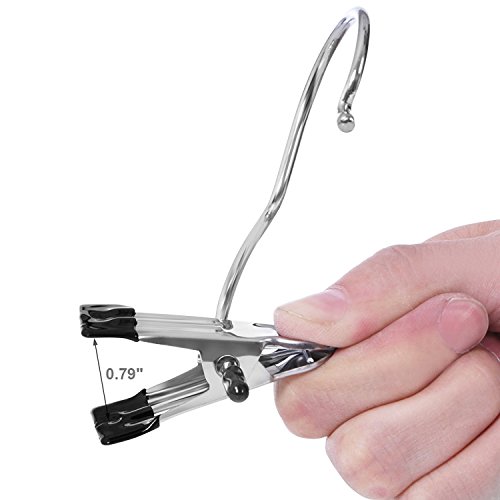 Bewishome 20 Pcs Laundry Hook Boot Hanging Hold Clips Portable Hanging Hooks Home Travel Hangers Clothing Clothes Pins, Chrome Fyc01S #TOP2