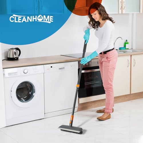 CLEANHOME Floor Scrub Brush Tile Tub Scrubber Brush with 4 Different Cleaning Heads, Shower Brush with 56” Extendable Long Handle, Scrubbers for Cleaning Kitchen, Bathroom, Tub, Tile, Wall - Thumbnail 3