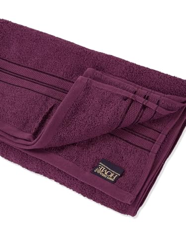 Image of Monte Carlo Essential 100% Cotton Bath Towel | 400 GSM Lightweight & Quick Dry | Soft Absorbent Large Towel 75x150 cm | Bathroom Towel for Men & Women (Jasper) | Argyle Purple