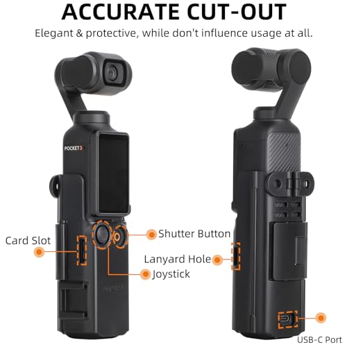 LICHIFIT Multi-Functional Expansion Adapter Mount for DJI OSMO Pocket 3 Camera Bracket Frame Case Protective Cage Holder with Cold Shoe and Foldable Two-Prong Interface - Image 3