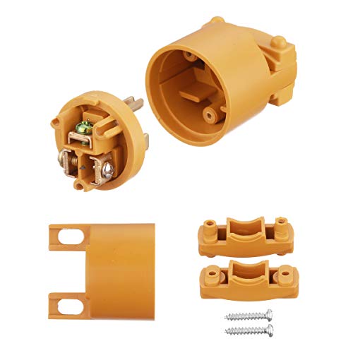 image for Miady 15 Amp Replacement Plug/Connector Set, 125 Volt NEMA 5-15P & 5-1