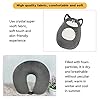 stocaggio Kids Travel Pillow - 2-in-1 Deformable Kids Neck Pillow for Traveling, Soft U-Shaped Pillow with Adorable Animal Design, Comfy Sleep and Play, Ideal for Airplanes and Cars - Gray Husky #3