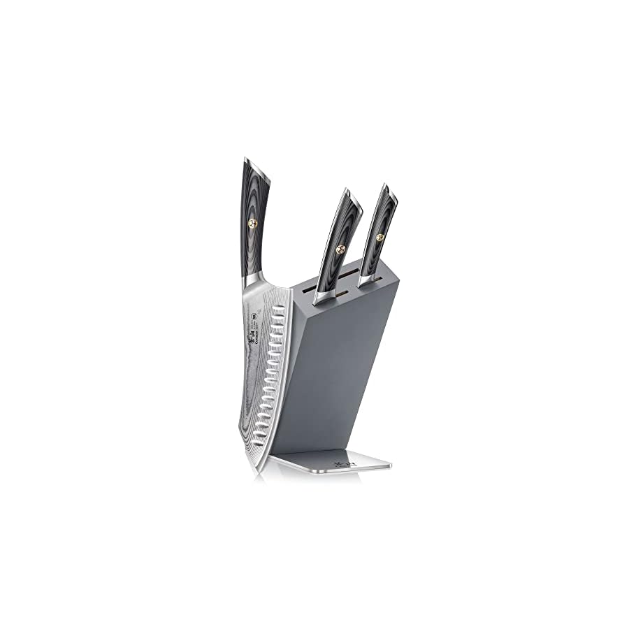 Cangshan NAKA Series X-7 Steel Forged HUA Knife Block Set (4-Piece)