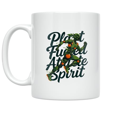 Plant Athlete Coffee Mug - Plant Fueled Athlete Spirit Design