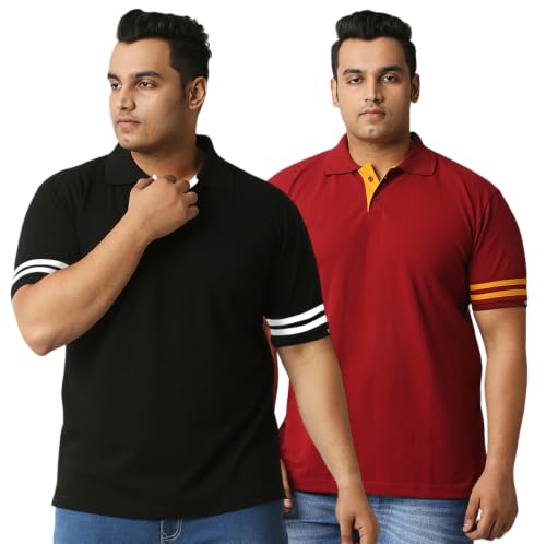 Image of Wear Your Opinion Solid Cotton Rich Polo T Shirt | Collar Tshirts | Half Sleeves | Plain-Regular Fit (Available in Plus Size)