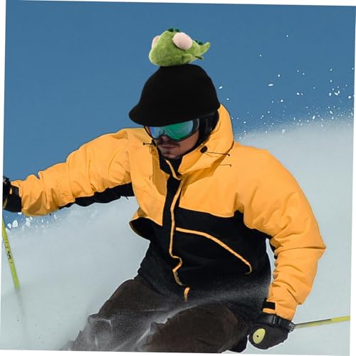 Funda protectora para casco de esquí elástica y lavable con orejas de animal Hemobllo 4