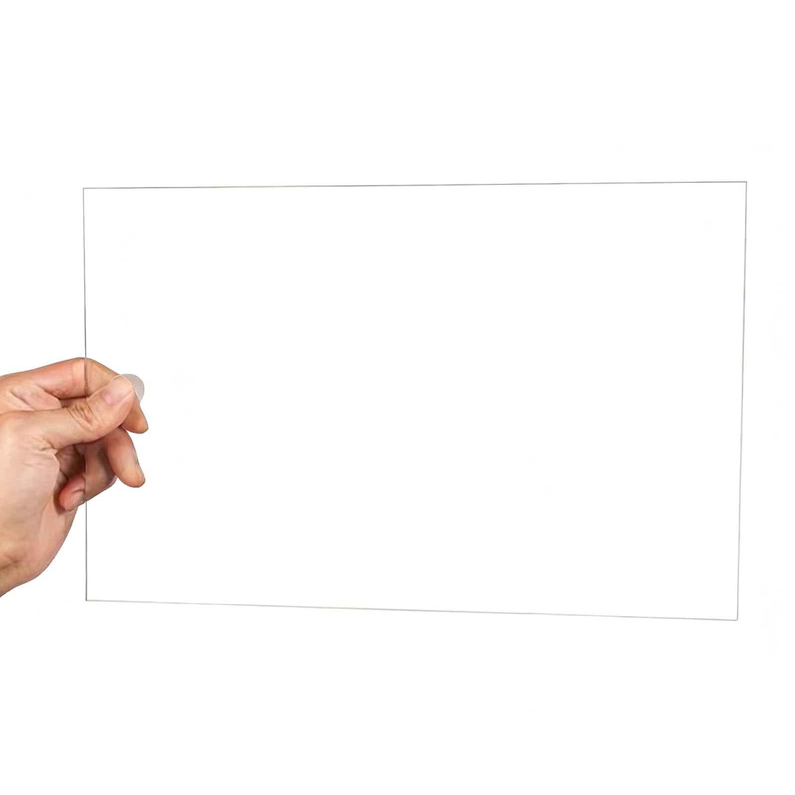 Láminas de Plástico PET Transparente, Planchas Policarbonato Transparente de 2 mm, Placas de Policarbonato para Manualidades, Marcos de Fotos, Letreros en Blanco, Bricolaje