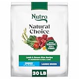 NUTRO Natural Choice Large Breed Dry Dog Food, Puppy Lamb & Rice Recipe, 13.61kg (30LB) Bag
