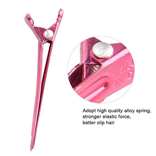 50 pz Salon Dividing Duck Bill Clips Metallo