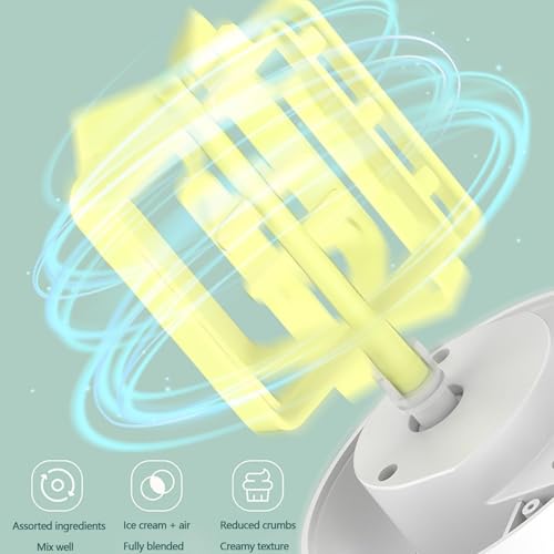 Eismaschine, 120W Frozen Yoghurt Sorbet Maker, Softeismaschine mit Touch-Steuerung, Frozen Yoghurt Sorbet Maker mit 1000ml Fassungsvermögen, Leicht zu reinigen, zur Herstellung von Eiscreme(White) – Bild 5