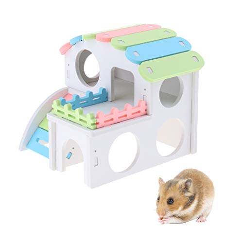 Maison hamster refuge pour petits animaux et espace de jeu - 3