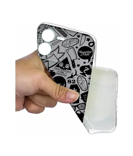 Image of Casotec Discover Or Death Design Printed Silicon Soft TPU Back Case Cover for iQOO Z9 5G, Multicolor