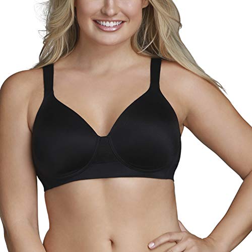 Vanity Fair Women's Beyond Comfort Seamless Back Wireless Bra, Full Figure - Black, 40D