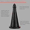 BDSMLOVE Analdildo XXL,riesen Dildo Φ 9 CM groß Analplug Buttplug Analspielzeuge Fisting Sexspielzeug Analdehner erotisches Sex Spielzeug ab 18 für Paare Frauen Männer extrem (Schwarz) #5