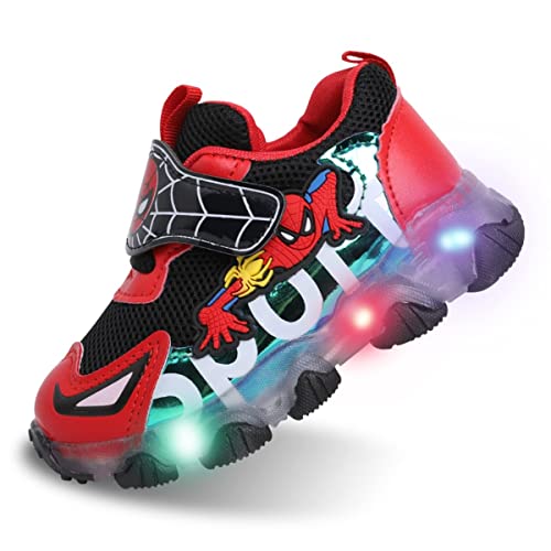 Kids Shoes Led Light Up Trainers Shoes Boys Baby Girls Sneakers Glow Fashion Flashing Athletic Sport Sneaker (Db-Red,12.5) #TOP19