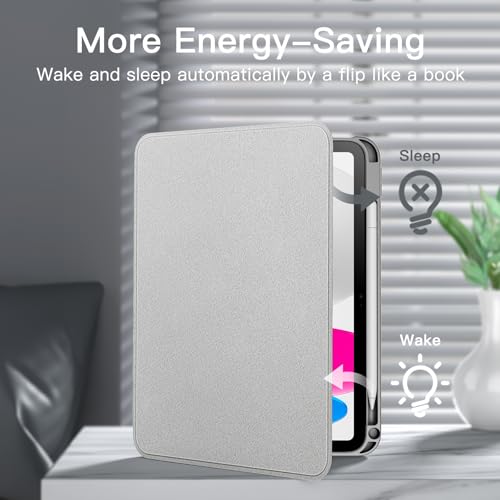 Funda para iPad 11 y 10 Gen JETech Plata con Soporte Multiángulo 5