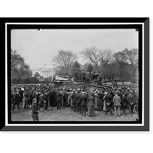 Historic Framed Print, LIBERTY LOANS. OFFICIAL LIBERTY BOND CAR, AND TANK - 3, 17-7/8" x 21-7/8"