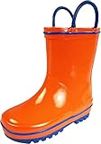 Norty - Boys Waterproof Rainboot, Orange, Royal 39834-12MUSLittleKid