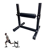 Isabally ブルガリア式スプリットスクワットスタンド スクワットマシン スクワットマジック フットパッド付き 高さ調節可能 軽量 片足 下半身筋力強化でき 快適なパッドでトレーニン ジム 自宅 室内（ブラック）