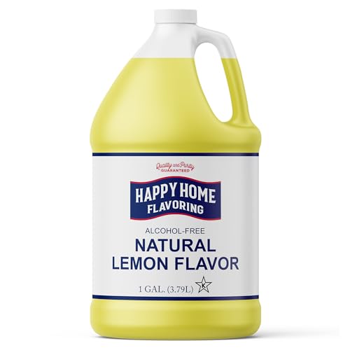 Happy Home Natural Lemon Flavor, Non-Alcoholic, Certified Kosher, 1 Gallon