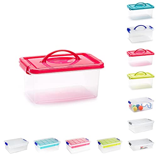 Plastic Storage Box Lightweight Robust Stackable Storage Boxes...