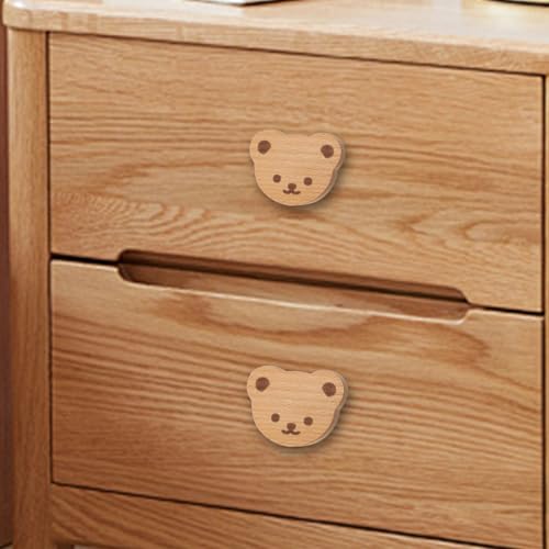 Boutons de tiroir en bois ours pour relooker la commode de chambre bébé - 4