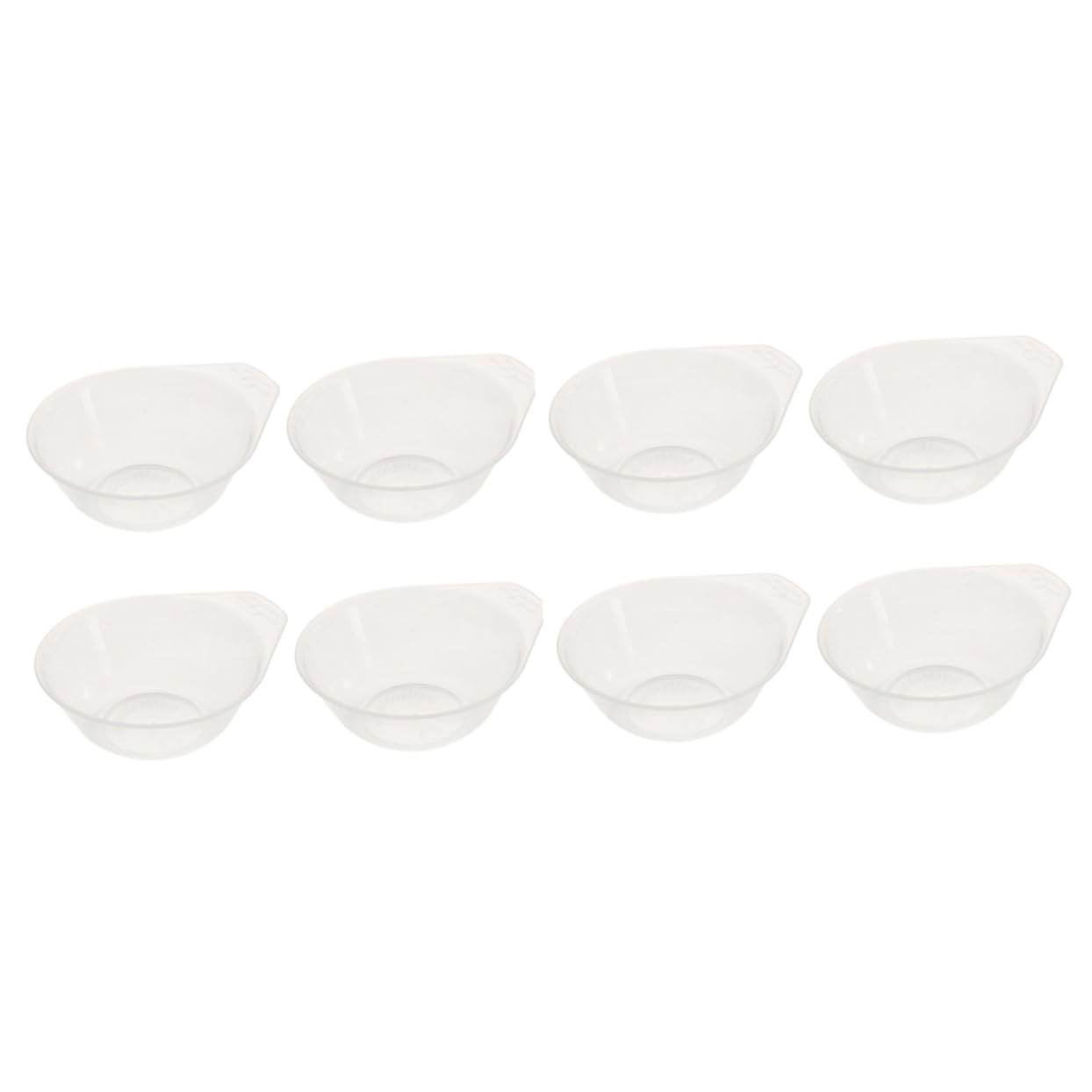 GRIRIW Camping Tableware Set 8 Compact Plastic Bowls Outdoor Soup Bowls Pp Material Safe for Food Space-saving Arc Design