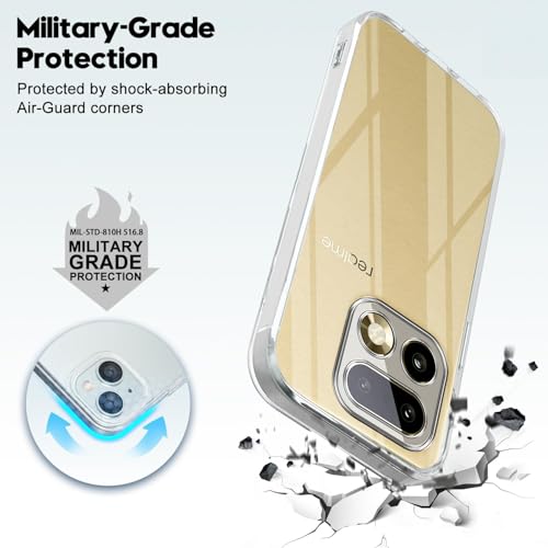 Image of Jkobi Silicone Back Cover Case for Realme 16 Pro Plus 5G (Clear Shockproof Case with Camera Protection | Soft and Flexible | Transparent)