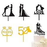 🎂 Como regalo: la decoración para tartas es la elección perfecta para bodas, fiestas y tartas para fiestas de aniversario. También es una buena opción de regalo de boda.